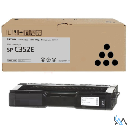 Original Ricoh 407383/TYPE SP352E Toner-Kit schwarz, 7.000 Seiten ISO/IEC 19752