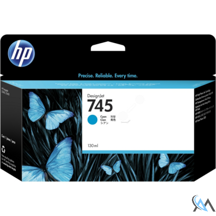 Original HP F9J97A/745 Tintenpatrone cyan 130ml