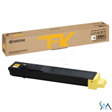 Original Kyocera 1T02P3ANL0/TK-8115Y Toner-Kit gelb, 6.000 Seiten ISO/IEC 19752