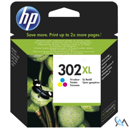 Original HP F6U67AE/302XL Druckkopfpatrone color High-Capacity, 300 Seiten ISO/IEC 24711 8ml