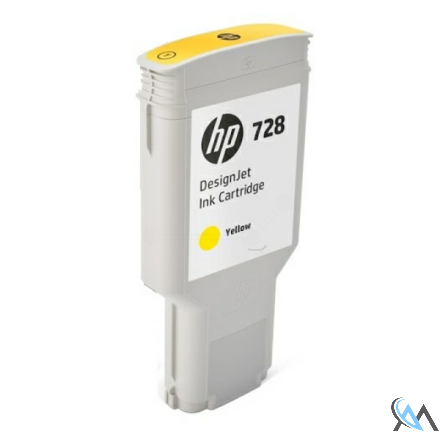 Original HP F9K15A/728 Tintenpatrone gelb 300ml