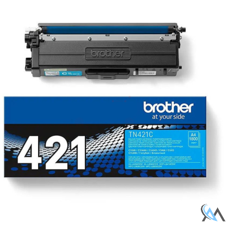 Original Brother TN-421C Toner-Kit cyan, 1.800 Seiten ISO/IEC 19752