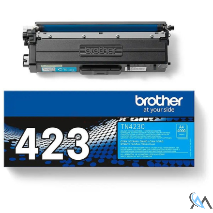 Original Brother TN-423C Toner-Kit cyan High-Capacity, 4.000 Seiten ISO/IEC 19752