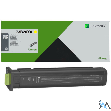 Original Lexmark 73B20Y0 Toner-Kit gelb return program, 15.000 Seiten ISO/IEC 19752