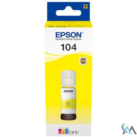 Original Epson C13T00P440/104 Tintenflasche gelb, 7.500 Seiten 65ml