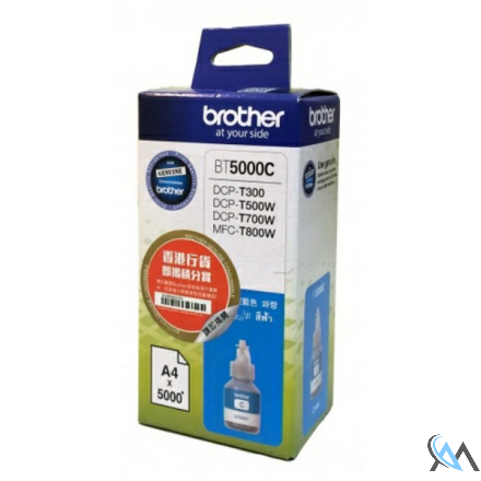 Original Brother BT-5000C Tintenpatrone cyan, 5.000 Seiten