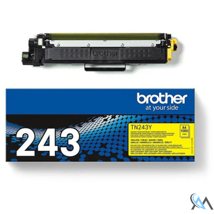 Original Brother TN-243Y Toner-Kit gelb, 1.000 Seiten ISO/IEC 19752