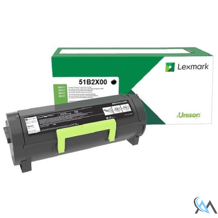 Original Lexmark 51B2X00 Toner-Kit extra High-Capacity return program, 20.000 Seiten ISO/IEC 19752