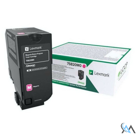 Original Lexmark 75B20M0 Toner-Kit magenta return program, 10.000 Seiten ISO/IEC 19752