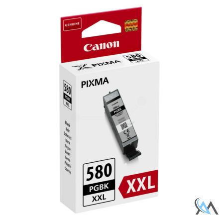 Original Canon 1970C001/PGI-580PGBKXXL Tintenpatrone schwarz extra High-Capacity, 600 Seiten ISO/IEC 19752 25,7ml