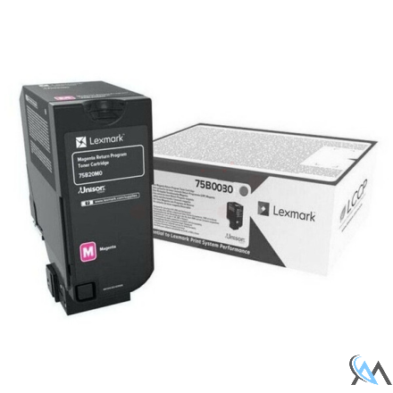 Original Lexmark 75B0030 Toner-Kit magenta, 10.000 Seiten ISO/IEC 19752