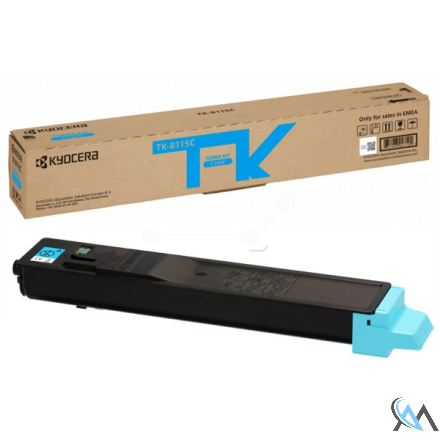 Original Kyocera 1T02P3CNL0/TK-8115C Toner-Kit cyan, 6.000 Seiten ISO/IEC 19752