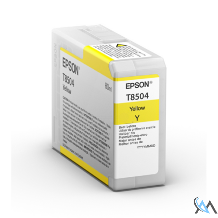 Original Epson C13T850400/T8504 Tintenpatrone gelb 80ml