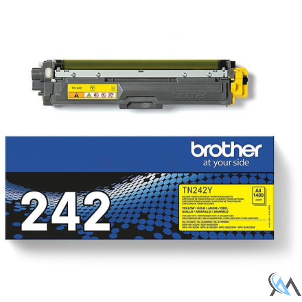 Original Brother TN-242Y Toner-Kit gelb, 1.400 Seiten ISO/IEC 19798