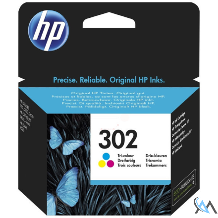 Original HP F6U65AE/302 Druckkopfpatrone color, 150 Seiten ISO/IEC 24711 4ml