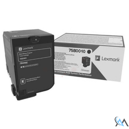 Original Lexmark 75B0010 Toner-Kit schwarz, 13.000 Seiten ISO/IEC 19752