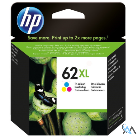 Original HP C2P07AE/62XL Druckkopfpatrone color High-Capacity, 415 Seiten ISO/IEC 24711