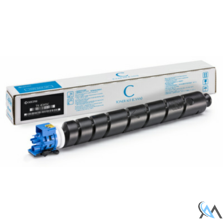 Original Kyocera 1T02L7CNL0/TK-8345C Toner-Kit cyan, 12.000 Seiten/5%