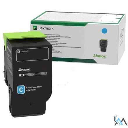 Original Lexmark 78C0U20 Toner-Kit cyan ultra High-Capacity, 7.000 Seiten