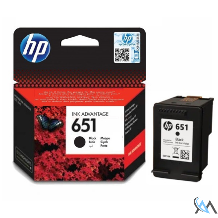 Original HP C2P10AE/651 Druckkopfpatrone schwarz, 600 Seiten