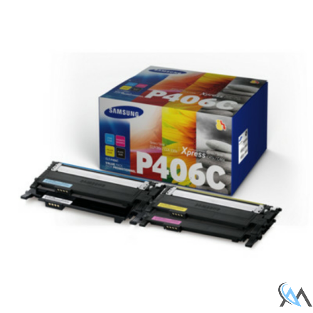 Original HP SU375A/CLT-P406C Toner Value-Kit (Bk,C,M,Y) 1500pg + 3x1000pg VE=4