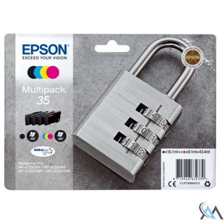 Original Epson C13T35864010/35 Tintenpatrone MultiPack Bk,C,M,Y 16,1ml + 3x9,1ml VE=4