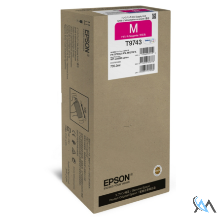 Original Epson C13T974300/T9743 Tintenpatrone magenta, 84.000 Seiten 735,2ml