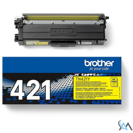 Original Brother TN-421Y Toner-Kit gelb, 1.800 Seiten ISO/IEC 19752