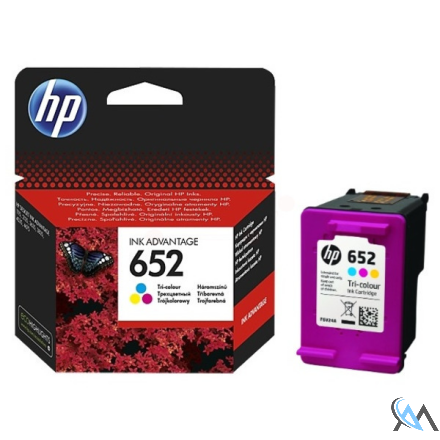 Original HP F6V24AE/652 Druckkopfpatrone color, 200 Seiten