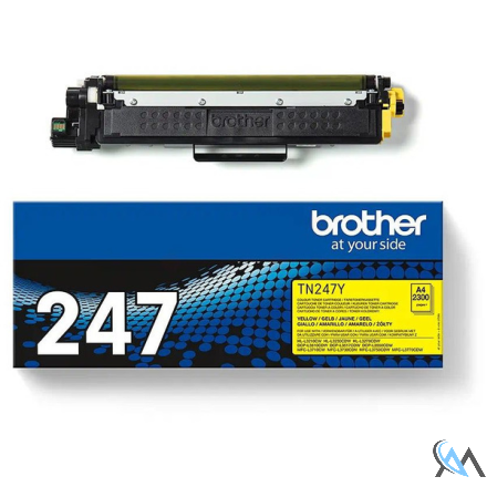 Original Brother TN-247Y Toner-Kit gelb, 2.300 Seiten ISO/IEC 19752