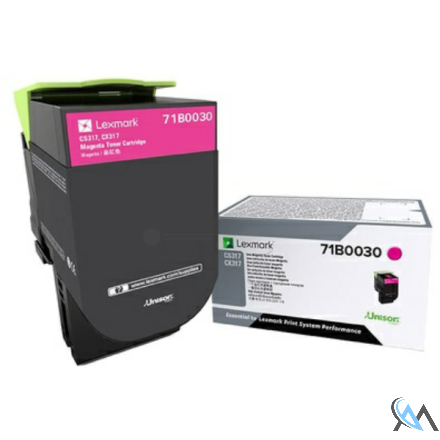 Original Lexmark 71B0030 Toner-Kit magenta, 2.300 Seiten ISO/IEC 19752