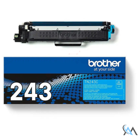 Original Brother TN-243C Toner-Kit cyan, 1.000 Seiten ISO/IEC 19752