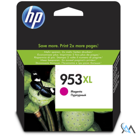 Original HP F6U17AE/953XL Tintenpatrone magenta High-Capacity, 1.450 Seiten 18.5ml