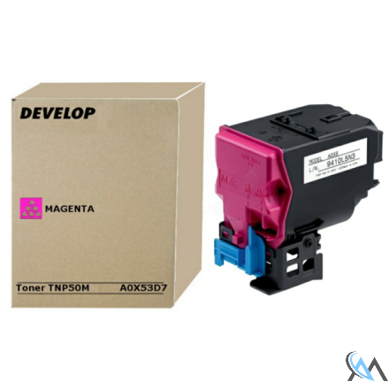 Original Develop A0X53D7/TNP-50M Toner-Kit magenta, 5.000 Seiten