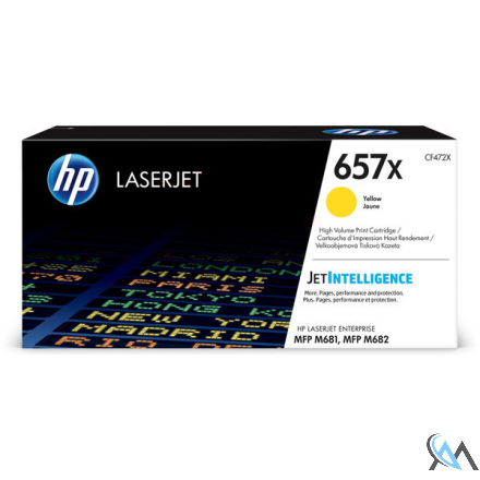 Original HP CF472X/657X Tonerkartusche gelb, 23.000 Seiten ISO/IEC 19798