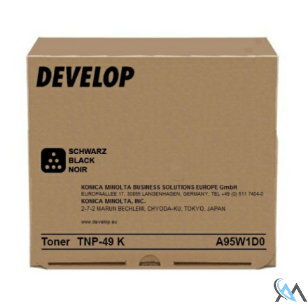 Original Develop A95W1D0/TNP-49K Toner schwarz, 13.000 Seiten