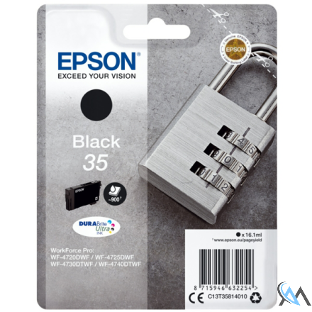 Original Epson C13T35814010/35 Tintenpatrone schwarz, 950 Seiten 16,1ml