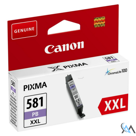 Original Canon 1999C001/CLI-581PBXXL Tintenpatrone blau extra High-Capacity, 9.140 Seiten ISO/IEC 19752 11,7ml