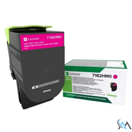 Original Lexmark 71B2HM0 Toner-Kit magenta return program, 3.500 Seiten ISO/IEC 19752