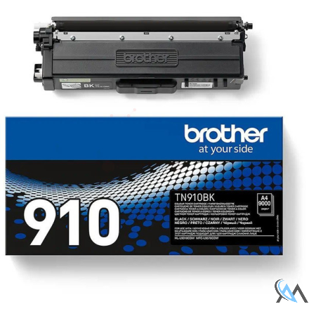 Original Brother TN-910BK Toner-Kit schwarz, 9.000 Seiten ISO/IEC 19752