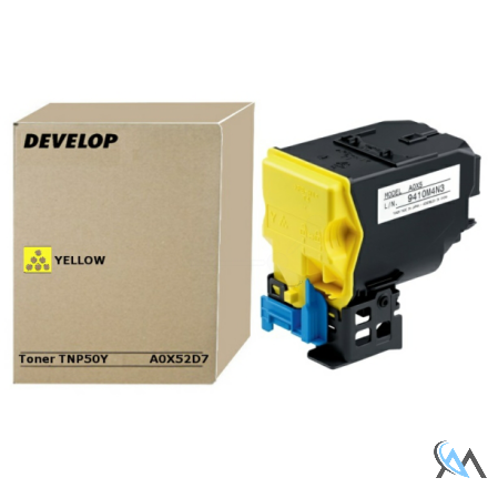 Original Develop A0X52D7/TNP-50Y Toner-Kit gelb, 5.000 Seiten