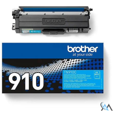 Original Brother TN-910C Toner-Kit cyan, 9.000 Seiten ISO/IEC 19752