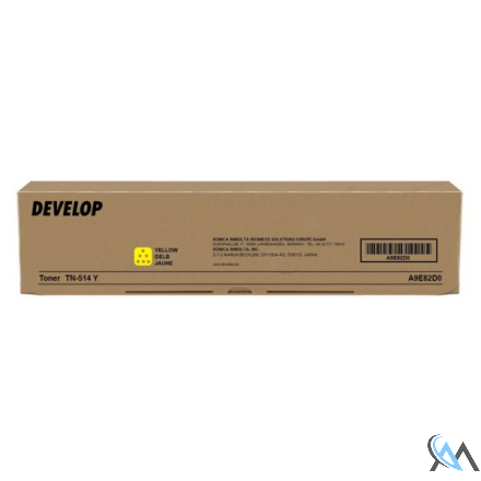 Original Develop A9E82D0/TN-514Y Toner gelb, 26.000 Seiten/5%