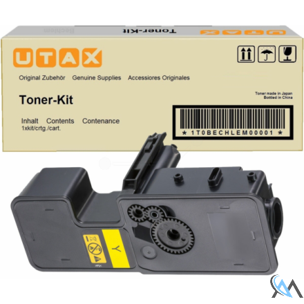 Original Utax 1T02R9AUT1/PK-5016Y Toner-Kit gelb, 1.200 Seiten