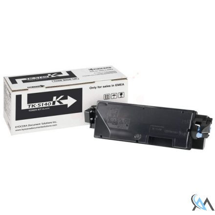 Original Kyocera 1T02NR0NL0/TK-5140K Toner-Kit schwarz, 7.000 Seiten ISO/IEC 19798