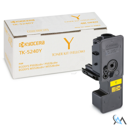 Original Kyocera 1T02R7ANL0/TK-5240Y Toner-Kit gelb, 3.000 Seiten ISO/IEC 19798