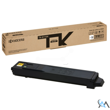 Original Kyocera 1T02P30NL0/TK-8115K Toner-Kit schwarz, 12.000 Seiten ISO/IEC 19752