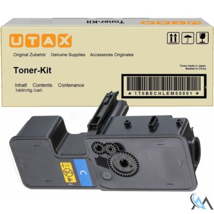 Original Utax 1T02R9CUT1/PK-5016C Toner-Kit cyan, 1.200 Seiten