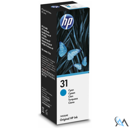 Original HP 1VU26AE/31 Tintenpatrone cyan, 8.000 Seiten 70ml