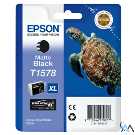 Original Epson C13T15784N10/T1578 Tintenpatrone schwarz matt 25.9ml